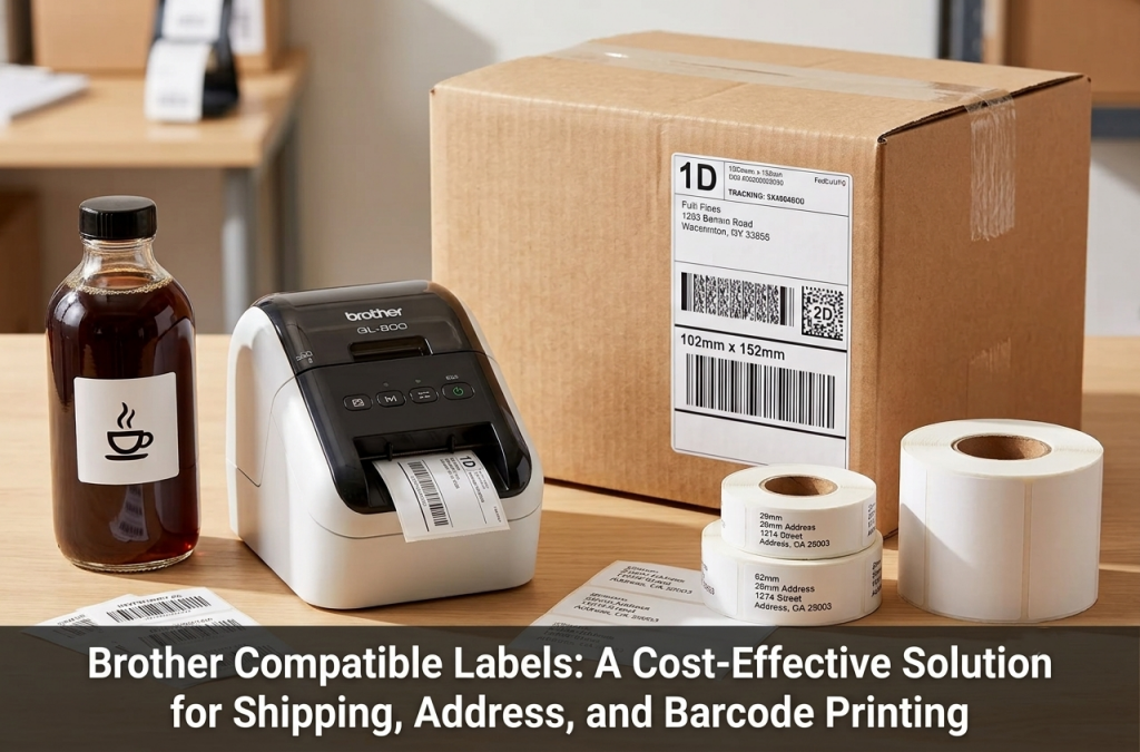 Brother Compatible Labels: A Cost-Effective Solution for Shipping, Address, and Barcode Printing