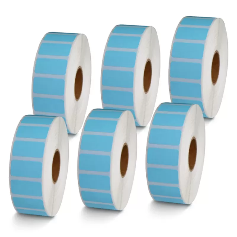 1''× 0.5'' Blue Direct Thermal Labels