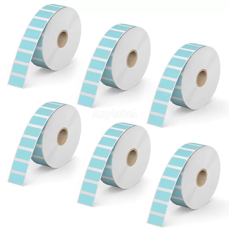 1''× 0.5'' Blue Direct Thermal Labels