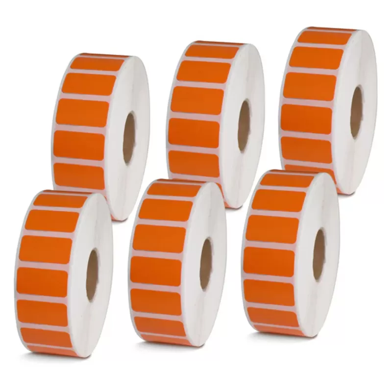 1''× 0.5'' Orange Direct Thermal Labels
