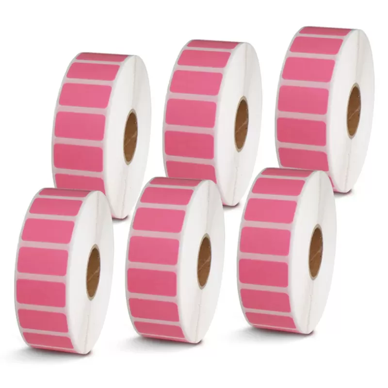 1''× 0.5'' Pink Direct Thermal Labels