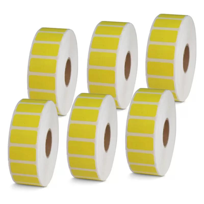 1''× 0.5'' Yellow Direct Thermal Labels