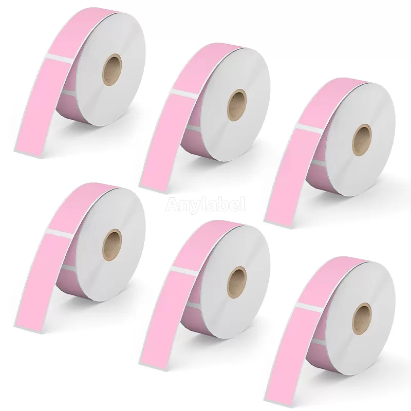 1''× 3'' Pink Direct Thermal Labels