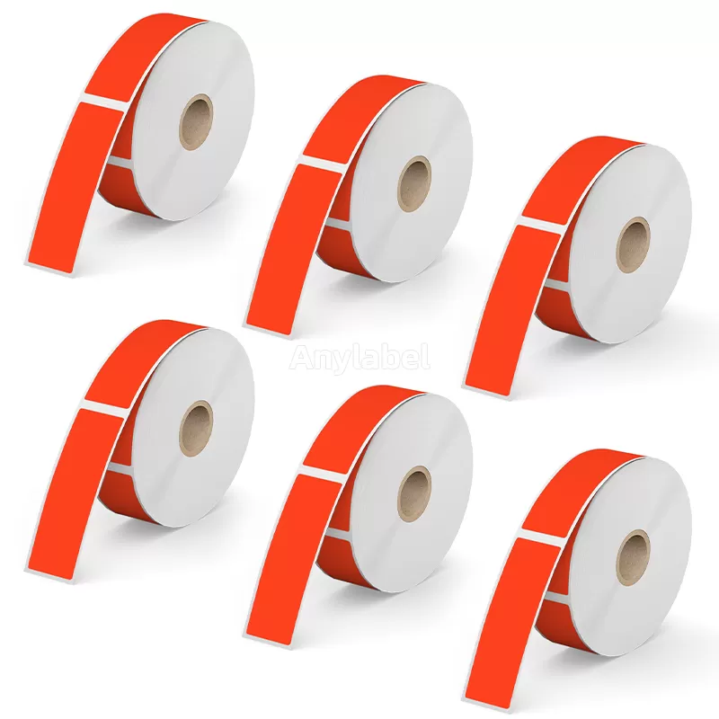 1''× 3'' Red Direct Thermal Labels