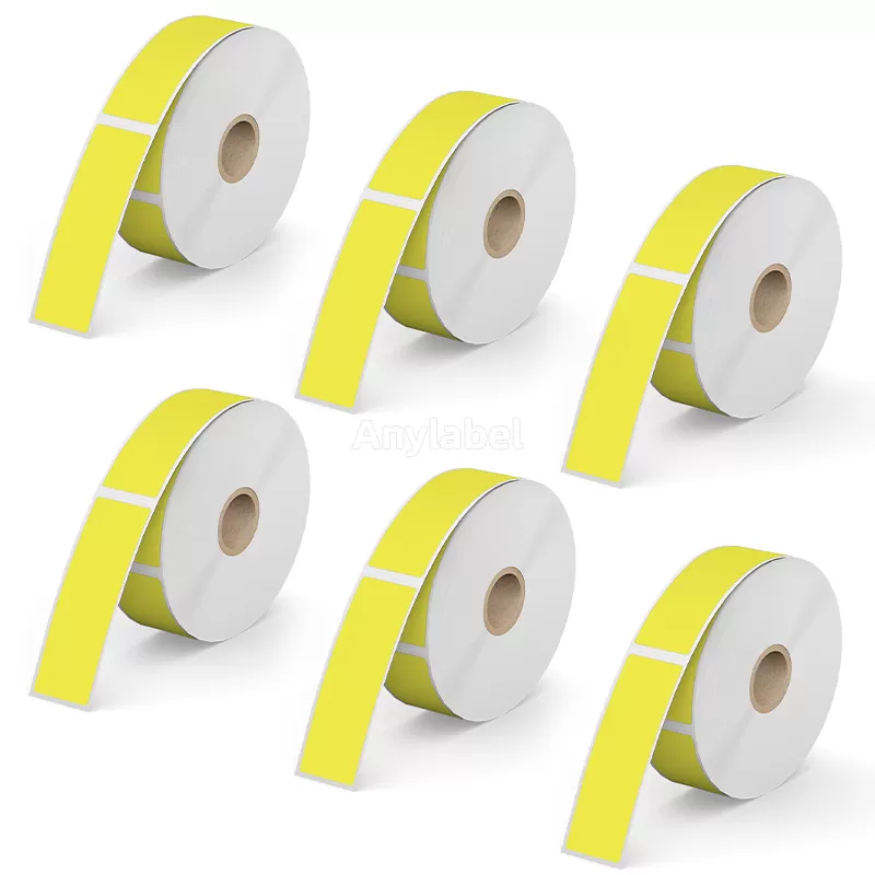 1''× 3'' Yellow Direct Thermal Labels
