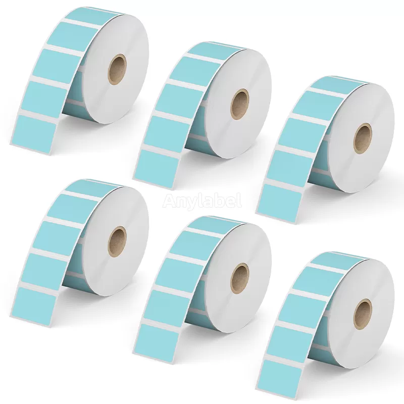 1.5''× 0.85'' Blue Direct Thermal Labels