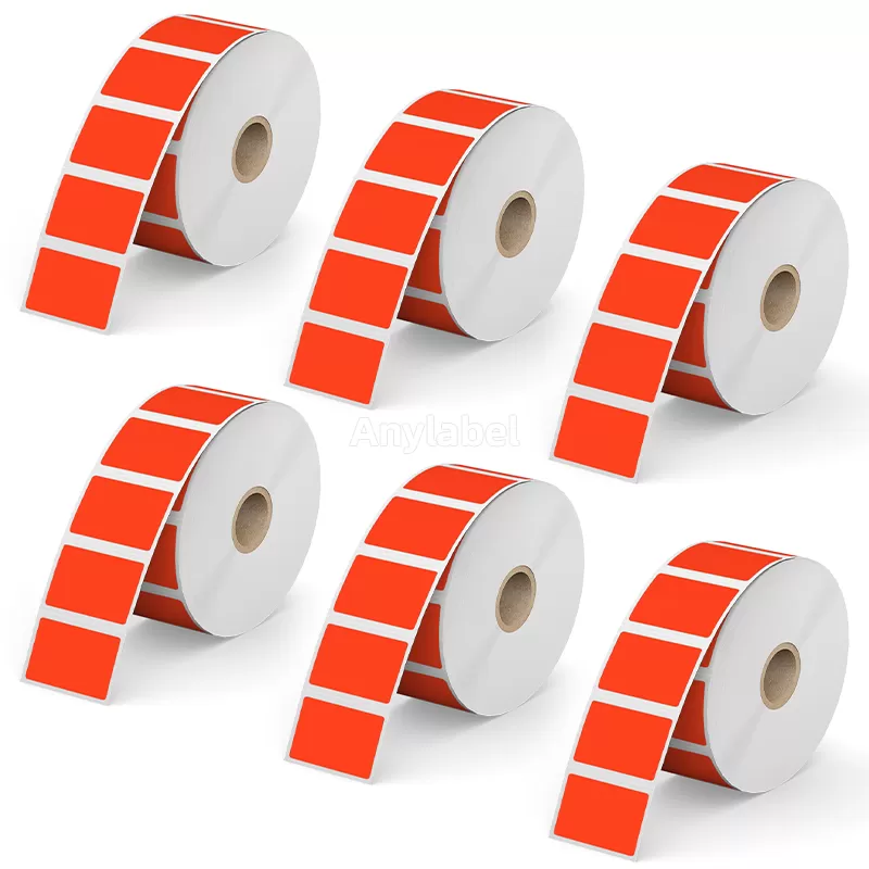 1.5''× 0.85'' Red Direct Thermal Labels
