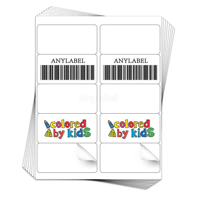 10UP 4'' x 2'' Shipping Address & Barcode Labels for Laser & Inkjet Printers