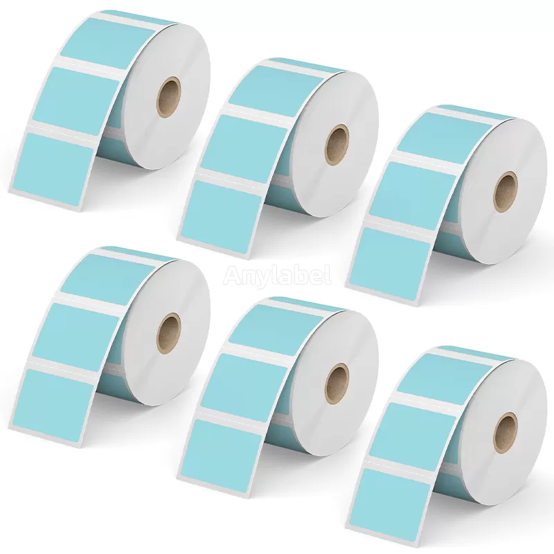 2''× 1.5'' Blue Direct Thermal Labels