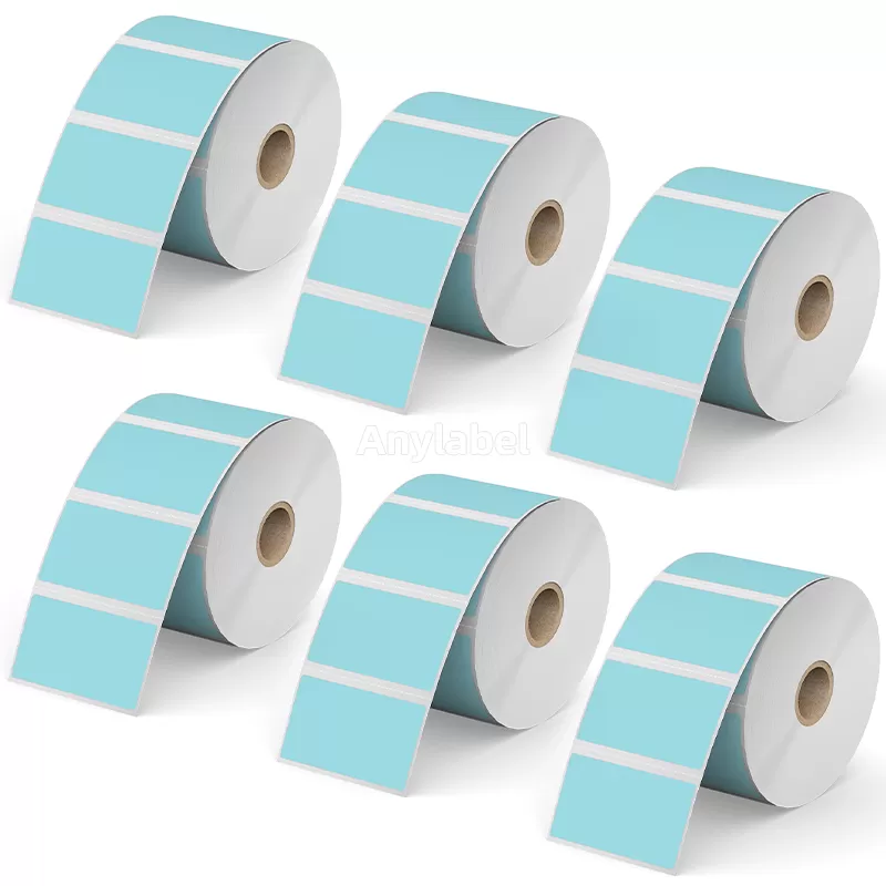 2.25''× 1.25'' Blue Direct Thermal Labels