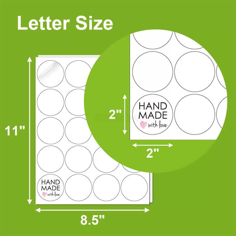 20up 2 round labels for laser inkjet printers company