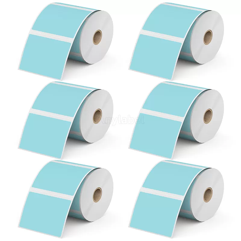 3''× 2'' Blue Direct Thermal Labels