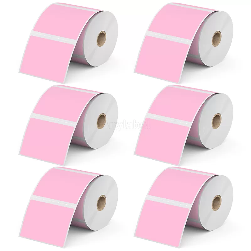 3''× 2'' Pink Direct Thermal Labels