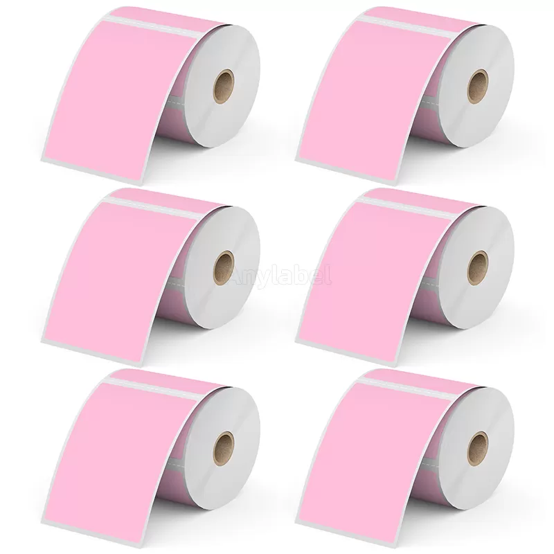 3''× 5'' Pink Direct Thermal Labels