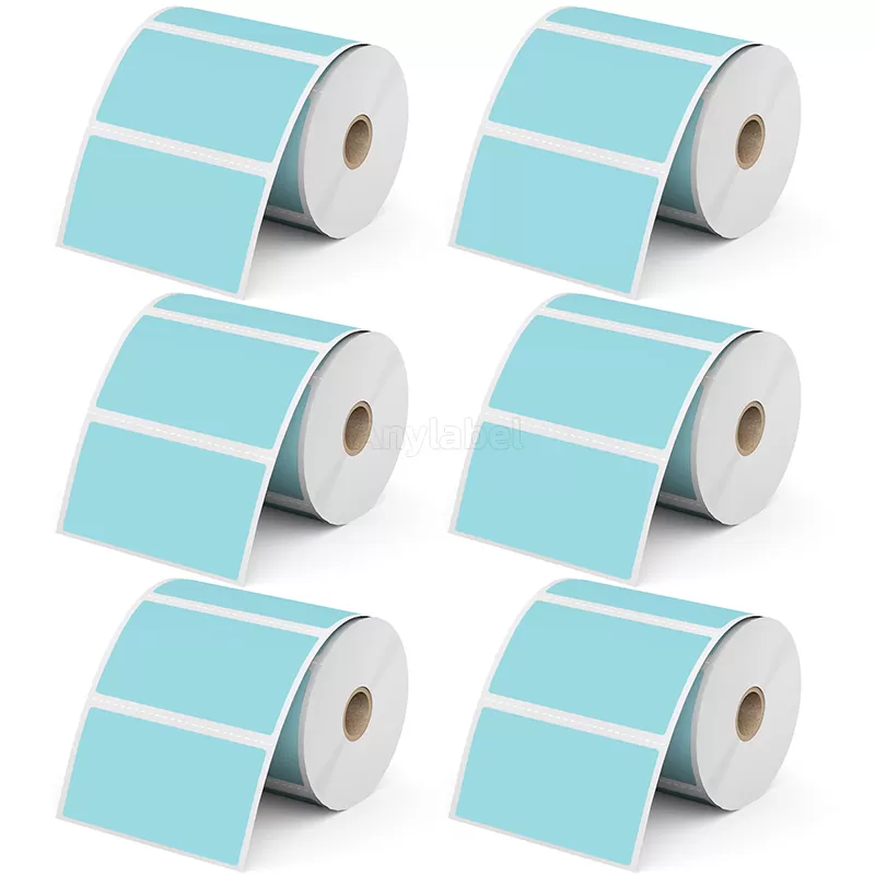 4''× 2'' Blue Direct Thermal Labels