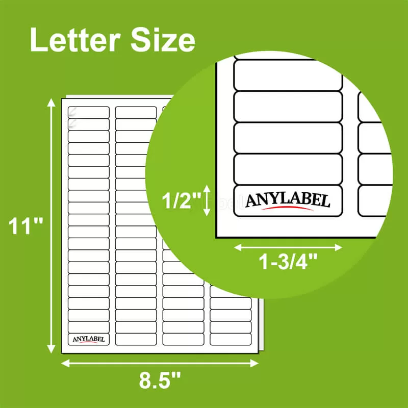 80up 175 x 05 shipping address barcode labels for laser inkjet printers company