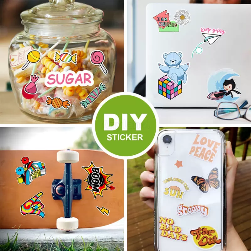 85 x 11 glossy vinyl sticker paper for inkjet or laser printers supplier