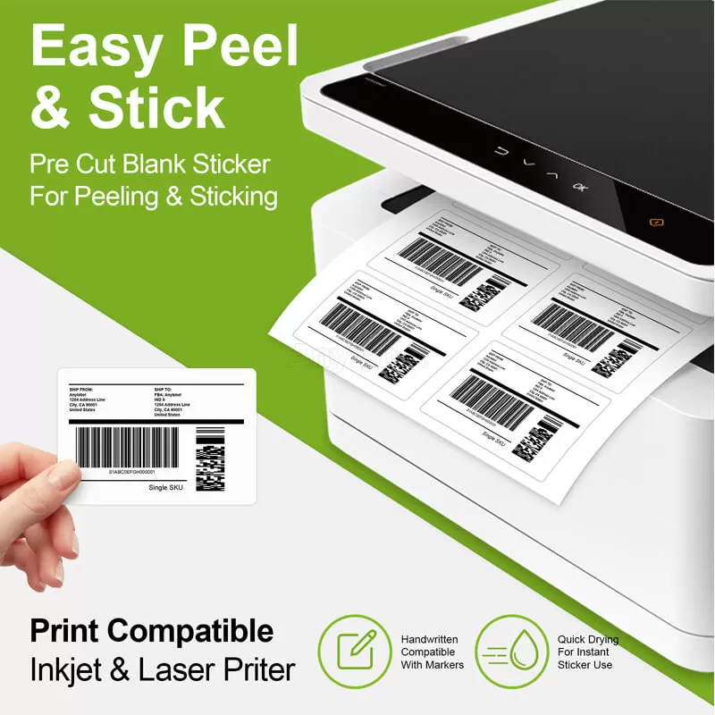 8up 2 1 3 x 3 3 8 shipping address barcode labels for laser inkjet printers manufacturer