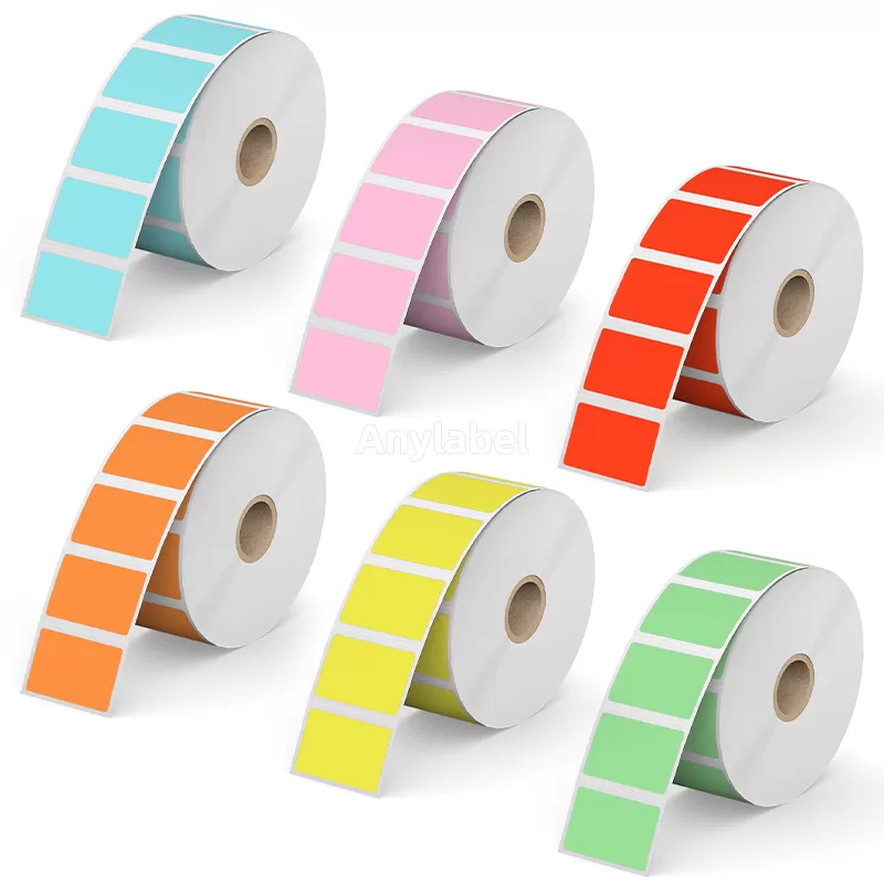 Zebra 1.5'' x 0.85'' Colored Direct Thermal Shipping Labels