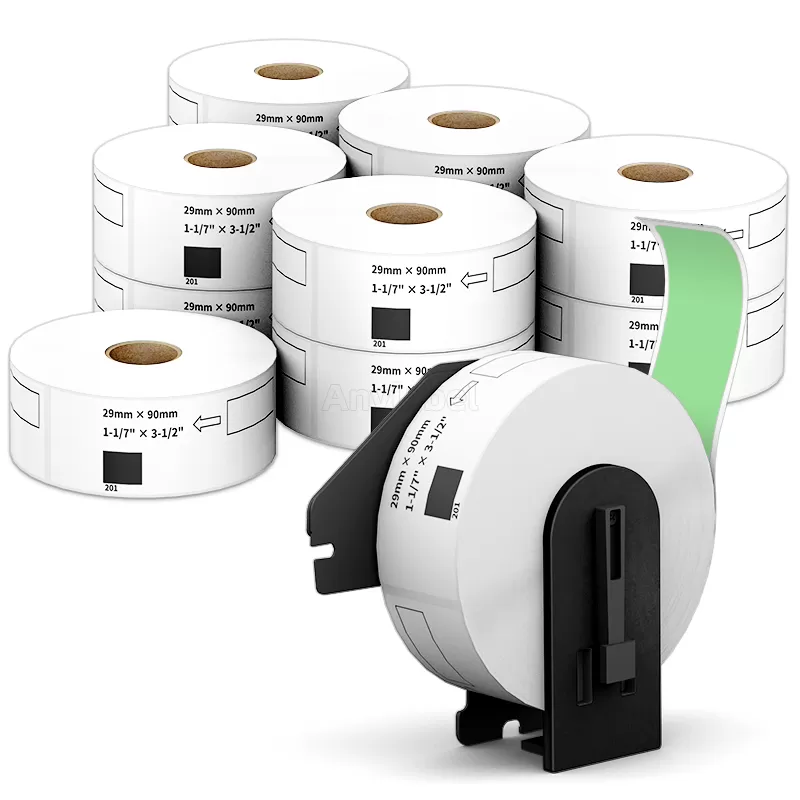 Brother DK-1201 Green Address Labels 1.1'' x 3.5''