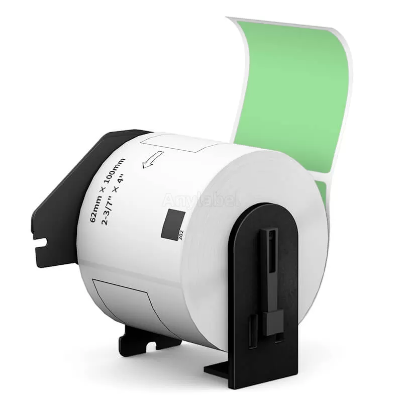Brother DK-1202 Green Shipping Labels 2.4'' x 3.9''