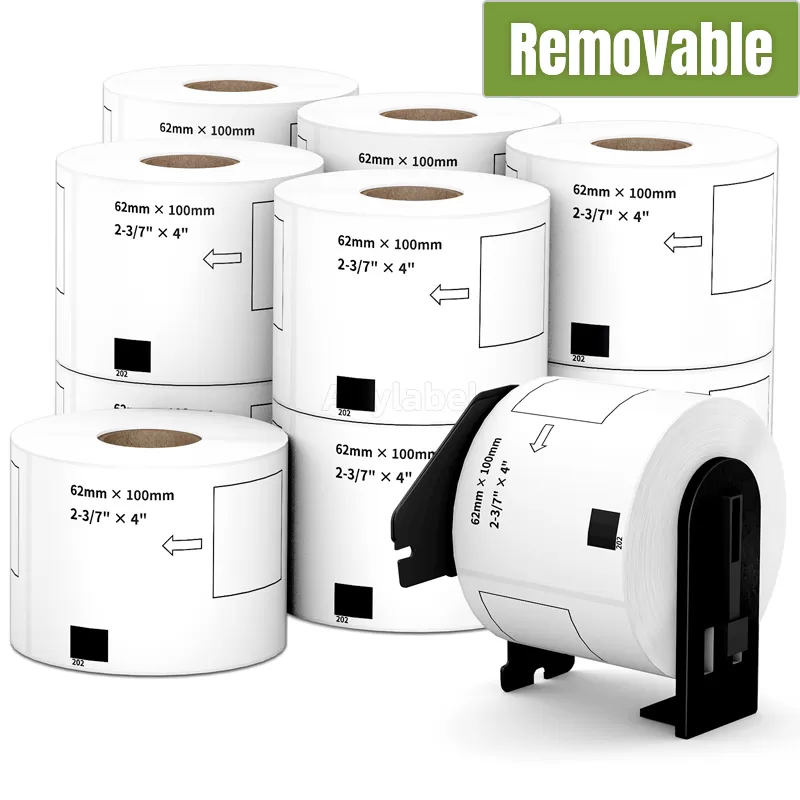 Brother DK-1202 Removable Shipping Labels 2.4'' x 3.9''