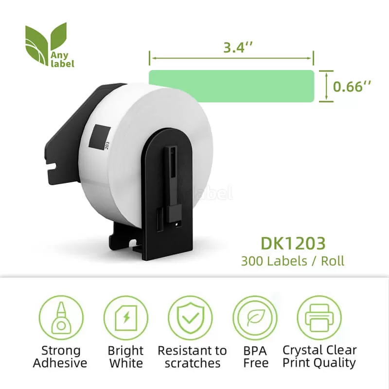 brother dk 1203 green file folder labels 0 66 x 3 4 company