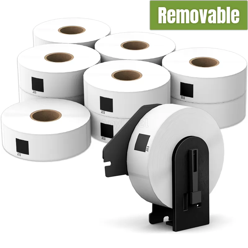 Brother DK-1203 Removable File Folder Labels 0.66'' x 3.4''