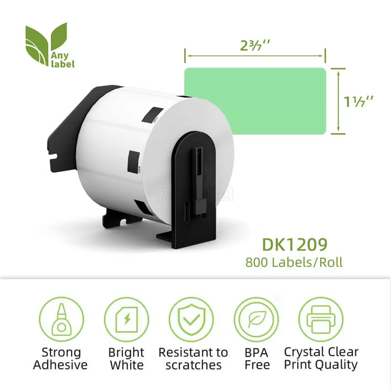 brother dk 1209 green barcode labels 2 4 x 1 1 company