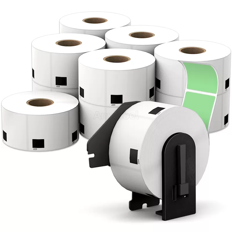 Brother DK-1220 Green Food Labels 1.5'' x 1.8''