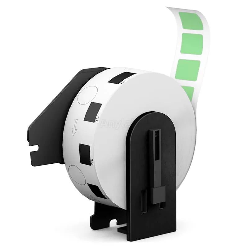 Brother DK-1221 Green Square Labels 0.9'' x 0.9''