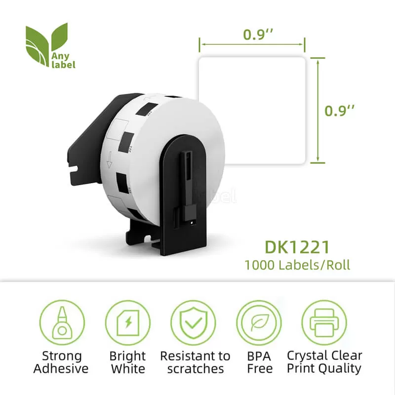 brother dk 1221 square labels 0 9 x 0 9 company