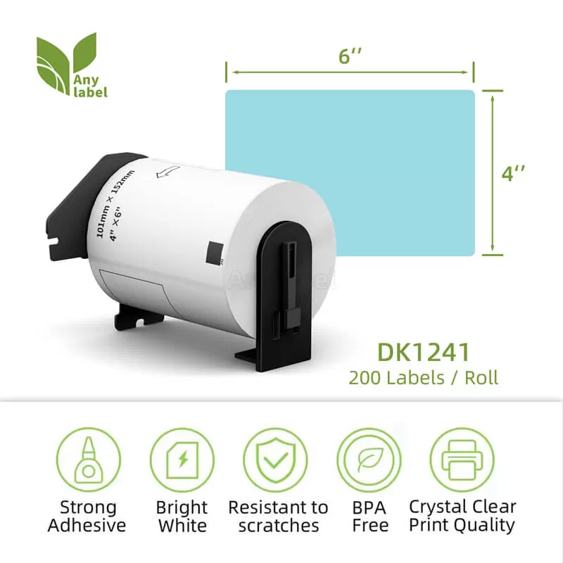 brother dk 1241 removable blue labels 4 x 6 company
