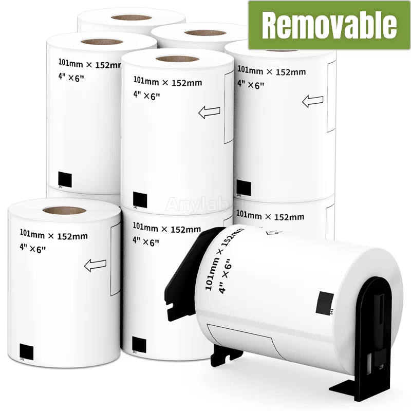 Brother DK-1241 Removable Shipping Labels 4'' x 6''