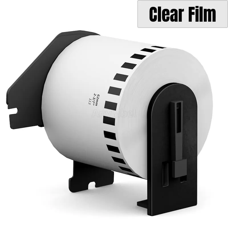 Brother DK-2113 Black on clear Continuous Labels 2.4'' x 50''