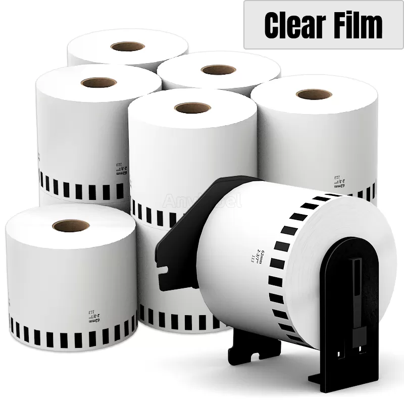 Brother DK-2113 Black on clear Continuous Labels 2.4'' x 50''