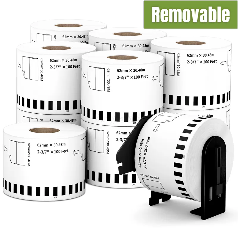 Brother DK-2205 Continuous Removable Labels 2.4'' x 100''
