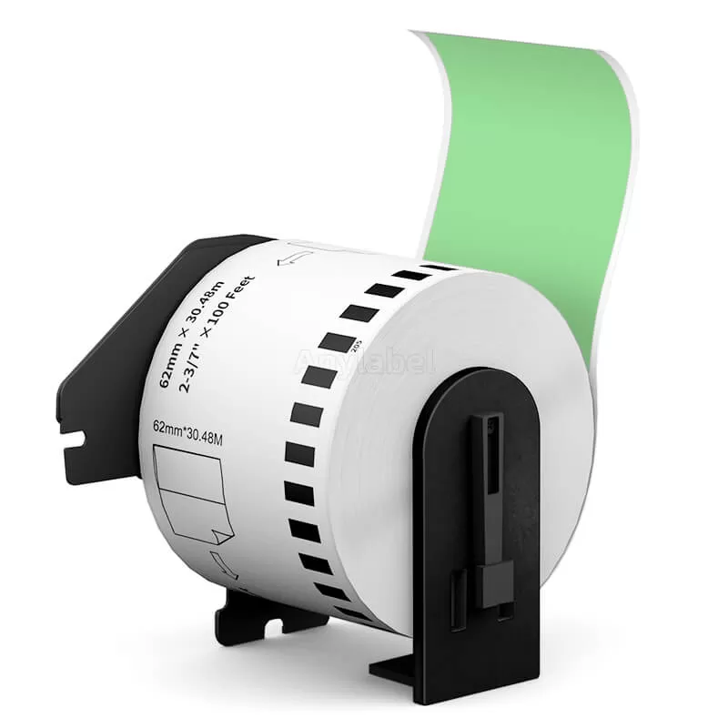 Brother DK-2205 Green Continuous Labels 4'' x 100''