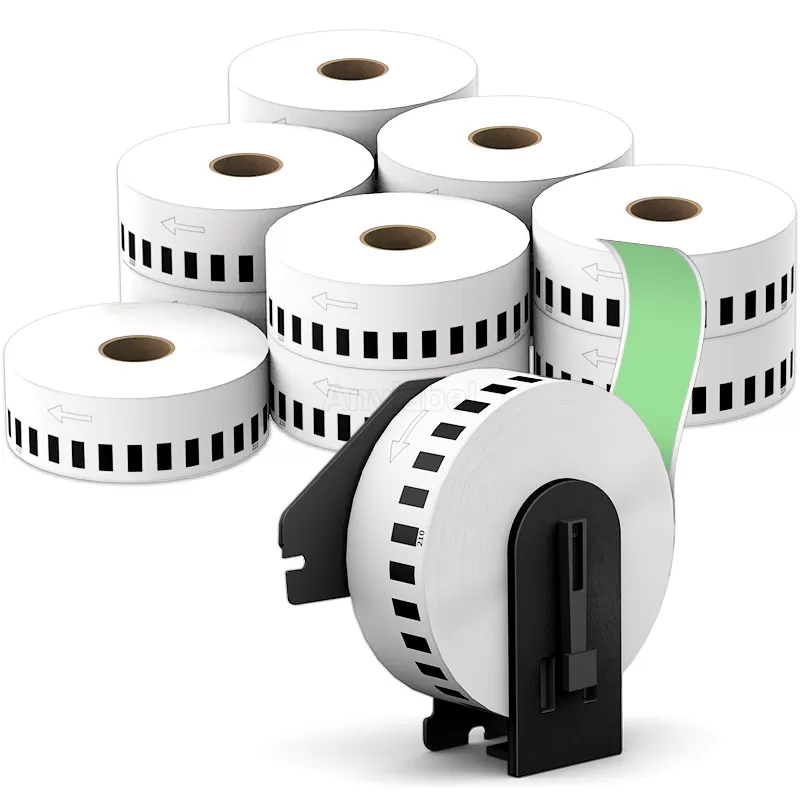 Brother DK-2210 Green Continuous Labels 1.1'' x 100''