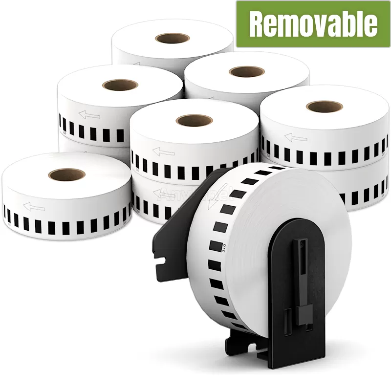 Brother DK-2210 Continuous Removable Labels 1.1'' x 100''