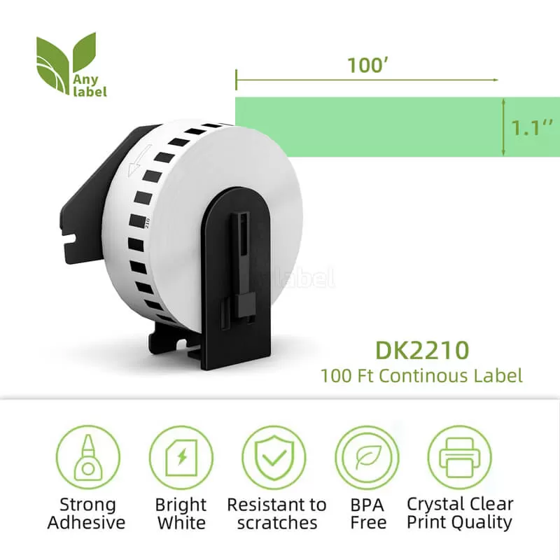 brother dk 2210 green continuous labels 1 1 x 100 company