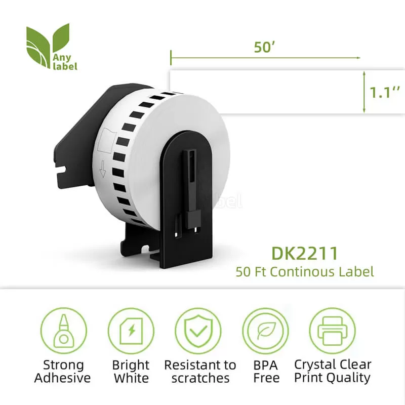 brother dk 2211 continuous film labels 1 1 x 50 company