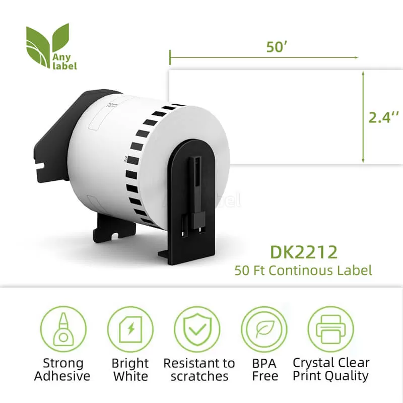 brother dk 2212 continuous matte film labels 2 4 x 50 company