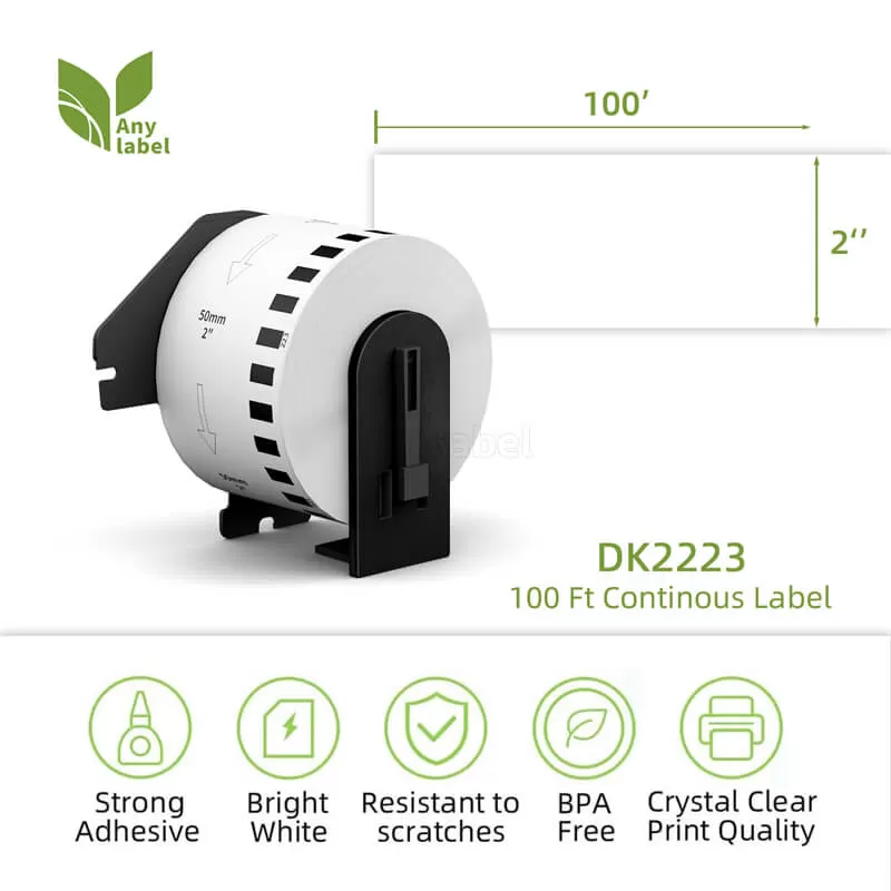 brother dk 2223 continuous labels 1 9 x 100 company