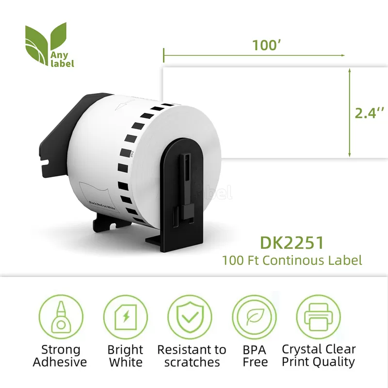 brother dk 2251 black red on white continuous labels 2