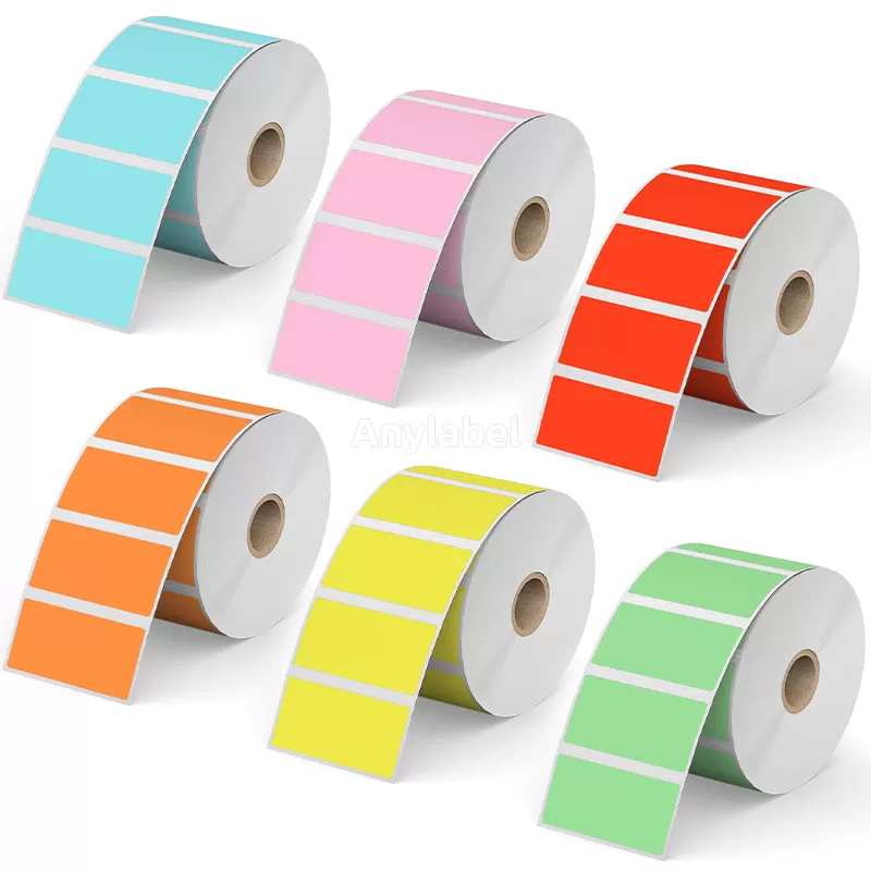 Zebra 2.25'' x 1'' Colored Direct Thermal Shipping Labels