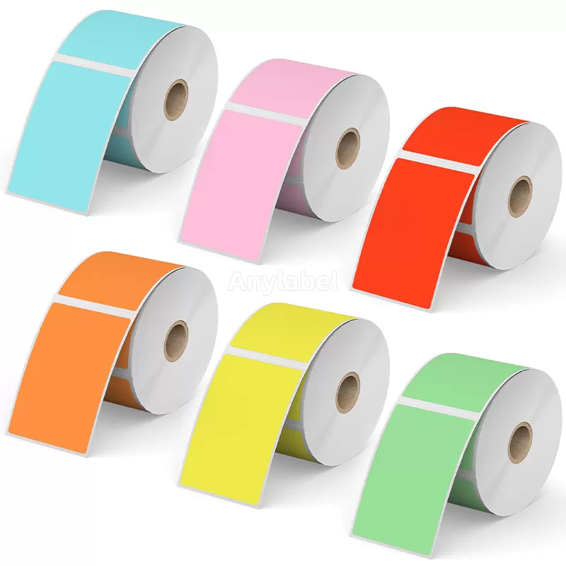 Zebra 2.25'' x 4'' Colored Direct Thermal Shipping Labels