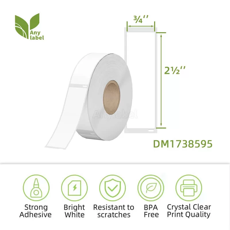 dymo 1738595 compatible labels 3 4 x 2 1 2 company