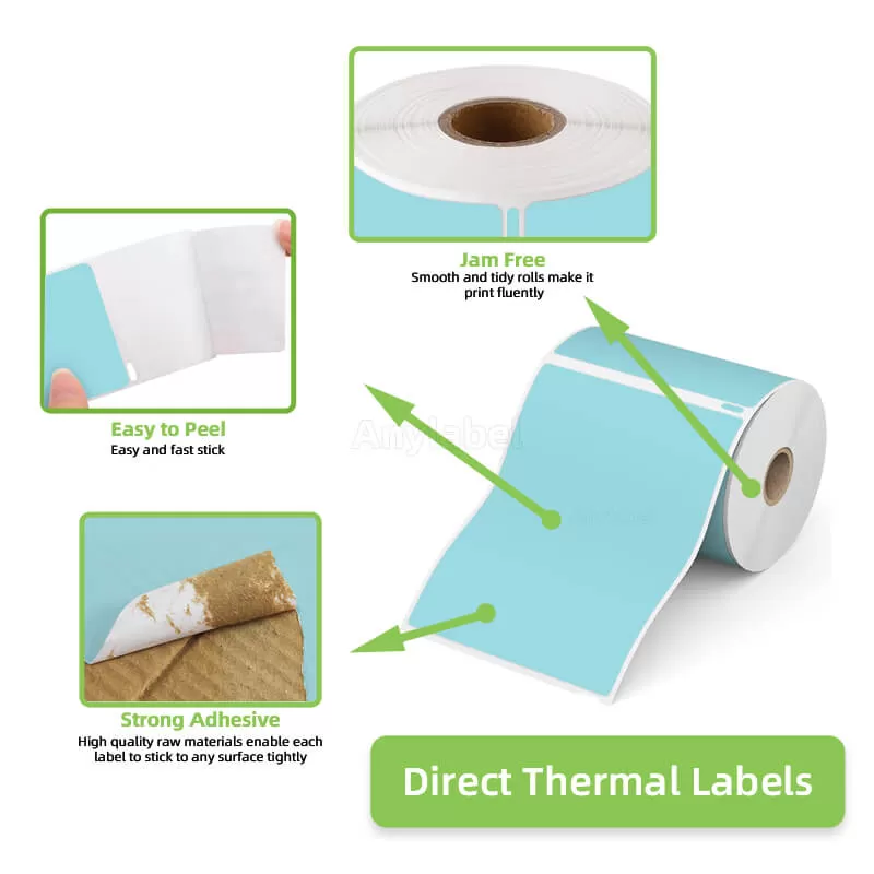 dymo 1744907 compatible blue shipping labels 4 x 6 manufacturer