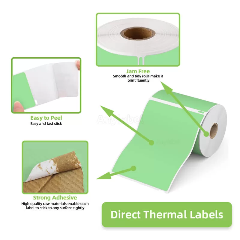 dymo 1744907 compatible green shipping labels 4 x 6 manufacturer